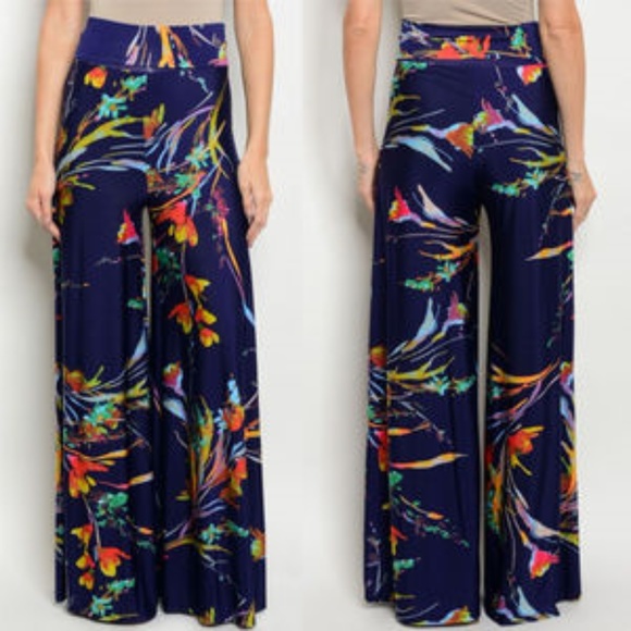. Pants - ⬛LAST 1⬛NAVY BLUE WIDE LEGGED PANTS